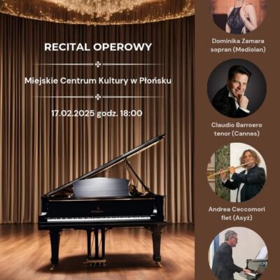 Amor empio tiranno, per soprano e pianoforte, Teatro Moderno, Plonsk, Varsavia (Polonia)